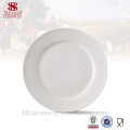 Gros ware blanc amical de dîner, plaque de porcelaine pas cher